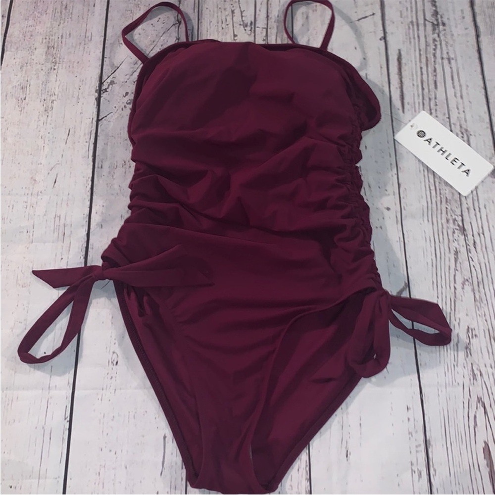 Athleta Purple Women's One Piece Swimsuit - Picture 3 of 6